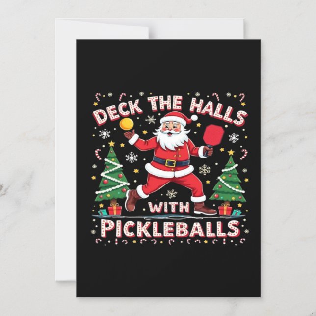 Convite Magnético Decore Os Corredores Com Pickleballs  (Frente)