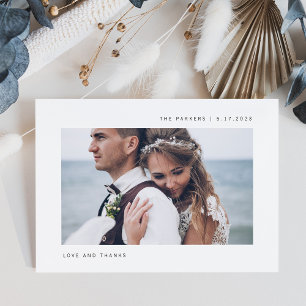 Convite Magnético Desejos Simples Foto Obrigado Casamento