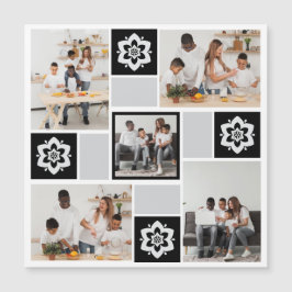 Convite Magnético Desenhe Seu Próprio Colar de Fotos Florais 5