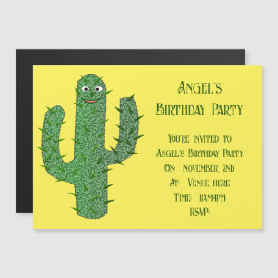 Convite Magnético Dia do Cactus Feliz Morto