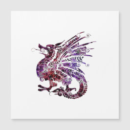 Convite Magnético Dragon Spirit Animal Emblem Totem Salvar Data