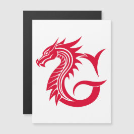 Convite Magnético Dragon Styled Letter G, Dragon Alphabet, Monogram