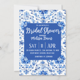 Convite Magnético Elegant Chinoiserie Bridal Shower Invitation