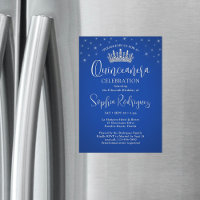 Elegantes Faíscas Coroa de Quinceañera Azul Real