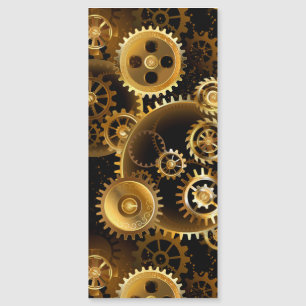 Convite Magnético Engrenagens de latão Steampunk perfeitas