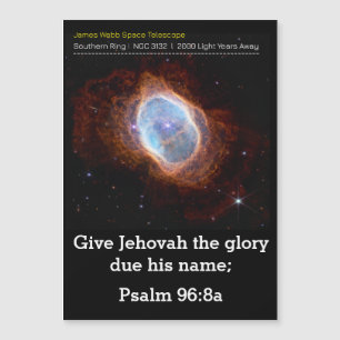 Convite Magnético Escritura Psalm 96:8a para 2025