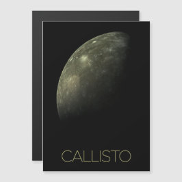 Convite Magnético Espaço Exterior, Cosmos, Sistema Solar, Callisto d