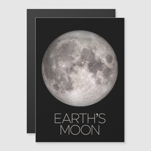 Convite Magnético Espaço Exterior, Galáxia, Sistema Solar, Lua da Te (Frente/Verso)