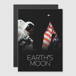 Convite Magnético Espaço Exterior, Galáxia, Sistema Solar, Lua da Te