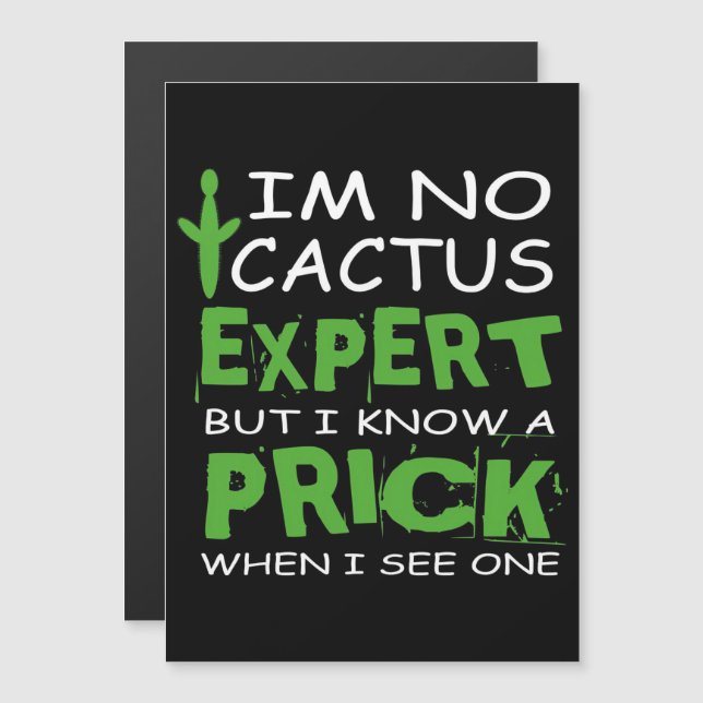 Convite Magnético Especialista em Cactus (Frente/Verso)