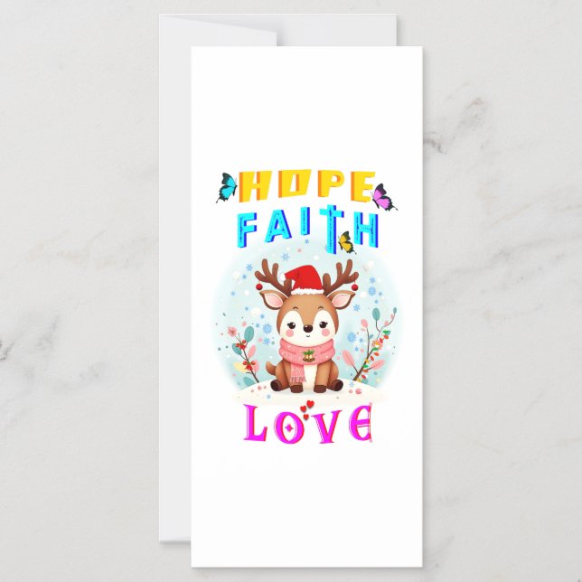 Convite Magnético Esperança Fé Amor (Frente)