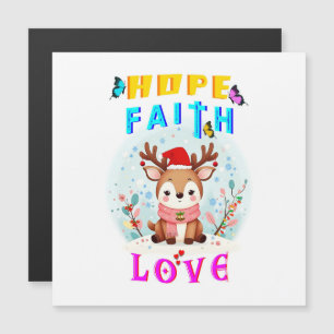 Convite Magnético Esperança Fé Amor