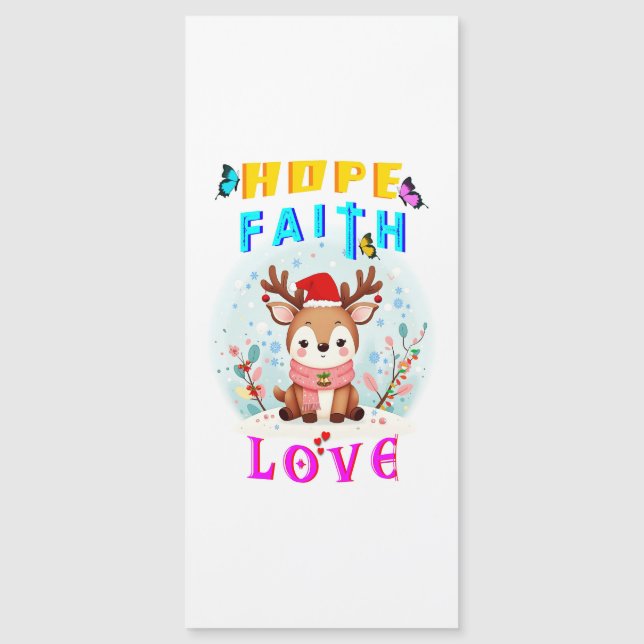 Convite Magnético Esperança Fé Amor (Frente)