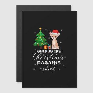Convite Magnético Este É Meu Traje De Natal De Chihuahua De Camisola