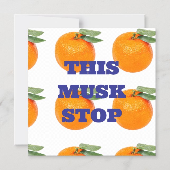 CONVITE MAGNÉTICO ESTE MUSK STOP MAGNET (Frente)