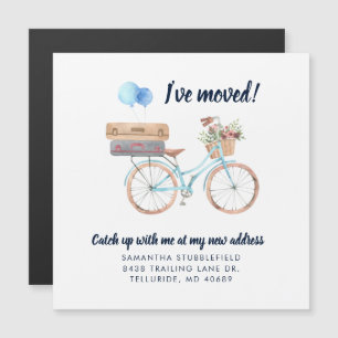 Convite Magnético Eu movi o Boho movendo o anúncio do endereço resid