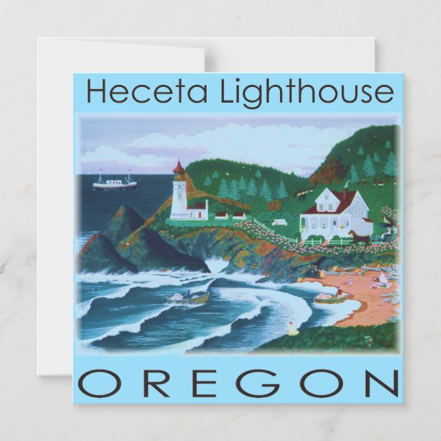 Convite Magnético Farol Heceta (Frente)