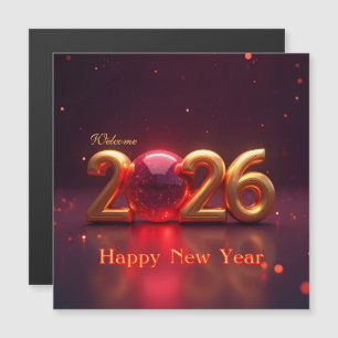 Convite Magnético Feliz Ano Novo 2026