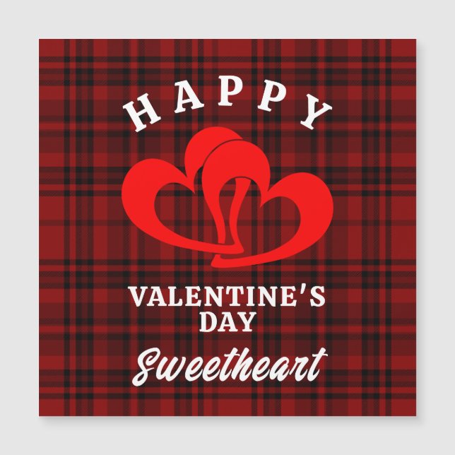 CONVITE MAGNÉTICO FELIZ DIA DE OS NAMORADOS SWEETHEART (Frente)