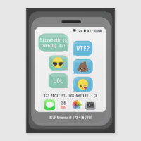 Festa de Aniversário com Emoji