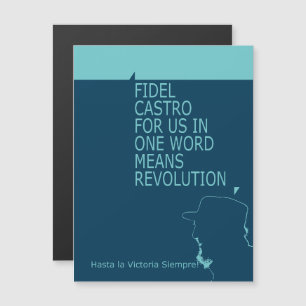 Convite Magnético Fidel Castro, Presidente, Revolução, Cuba, Havana