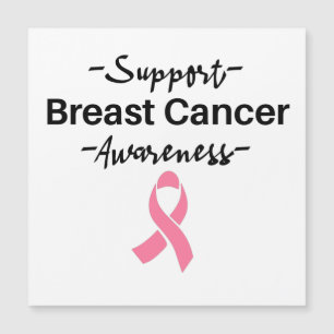 Convite Magnético Fita rosa de Suporte à Consciência do Cancer da 