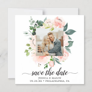 Convite Magnético Fleur Jolie Floral Weding The Date Magnets