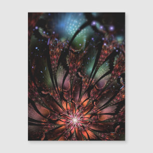 Convite Magnético Flor de fantasia fractal macia e tenra