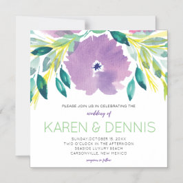 Convite Magnético Floral Blossom Convocação Magnética Fina