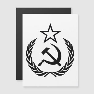 Convite Magnético Foice e Martelo, URSS, CCCP, Comunismo