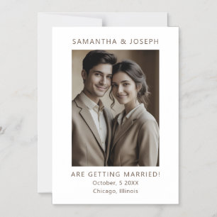 Convite Magnético Foto personalizada Casamento tradicional Salvar a