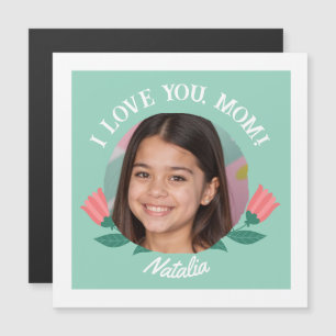 Convite Magnético Foto Personalizada Dia das Mães Eu Te Amo