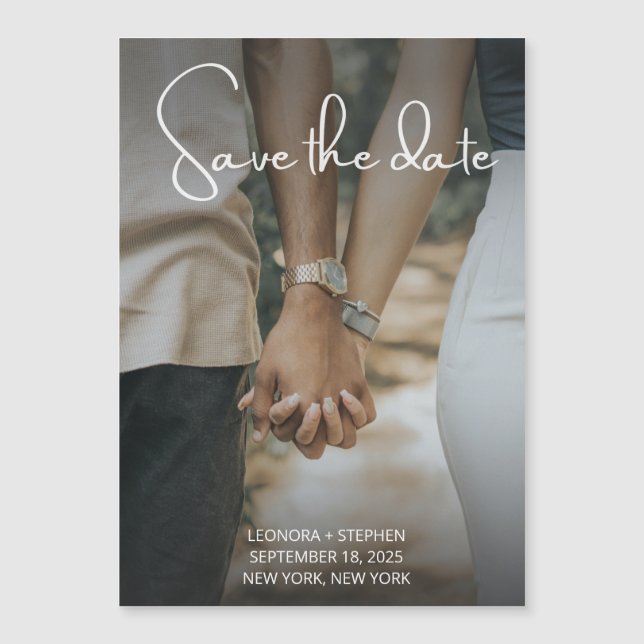 Convite Magnético Foto Salve o Dia  (Frente)