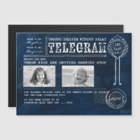 Fotos engraçadas da infância salvam o telegrama da
