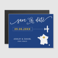 França Wedding Save the Date Card, Map