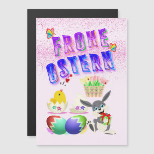 Convite Magnético Frohe Ostern