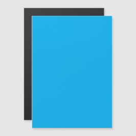 Convite Magnético Fundo Azul Ciano Sólido