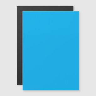 Convite Magnético Fundo Azul Ciano Sólido