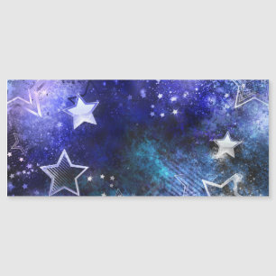 Convite Magnético Fundo de Espaço com Estrelas