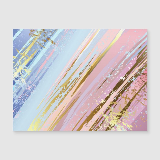 Convite Magnético Fundo Rosa Texturizado (Frente)