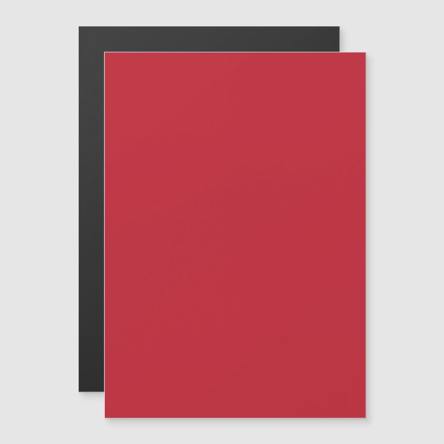 Convite Magnético Fundo Vermelho Escuro (Frente/Verso)