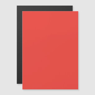 Convite Magnético Fundo Vermelho Sólido em Negrito