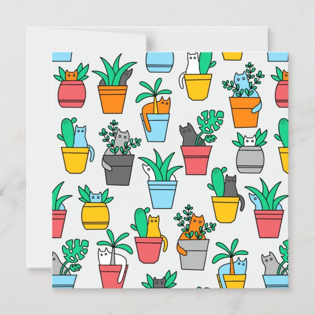 Convite Magnético Gatos nos pântanos (Frente)