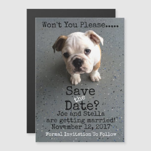 Convite Magnético Guardar A Data Magnética