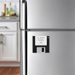 Convite Magnético Guardar Mínimo A Data De Casamento Retroativo