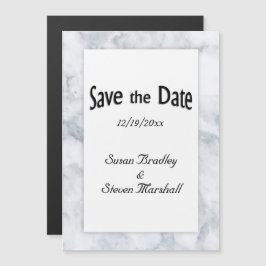 Convite Magnético Guardar o mármore de data