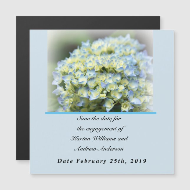 Convite Magnético Guarde a placa magnética fina de data (Frente/Verso)