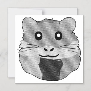 Convite Magnético Hamster Minimalista Repleto
