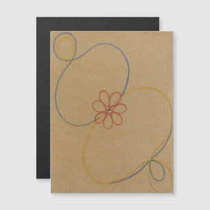 Convite Magnético Hilma Af Klint, Estrela de Sete Pontos No5, Abstra