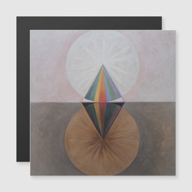 Convite Magnético Hilma Af Klint, The Swan No.12, Abstrato Art (Frente/Verso)